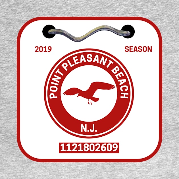 Point Pleasant Beach New Jersey Beach Badge by fearcity